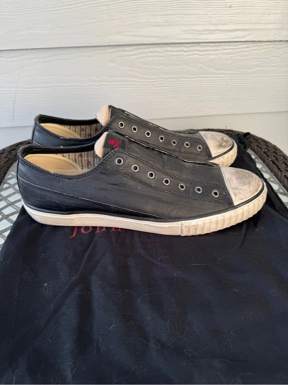 Converse x John Varvatos Men’s Black Slip-On Sneakers